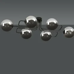 Sklep Kaja Niebanalna lampa sufitowa grafitowe klosze 832/6A | Kaja Oświetlenie Hot