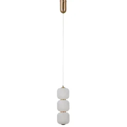 Sklep Kaja Niebanalna lampa wisząca, ledowa PND-34362-3V-HBR-OPAL z serii GANTI Flash Sale