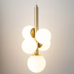 Sklep Kaja Niebanalna lampa wisząca w kolorze złota SIG 40786 z serii PERLA LUX Store