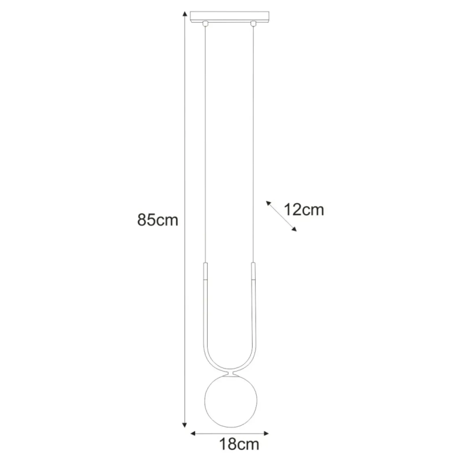Sklep Kaja Niebanalna lampa wisząca z miodowym kloszem K-5595 z serii GOLDI Fashion