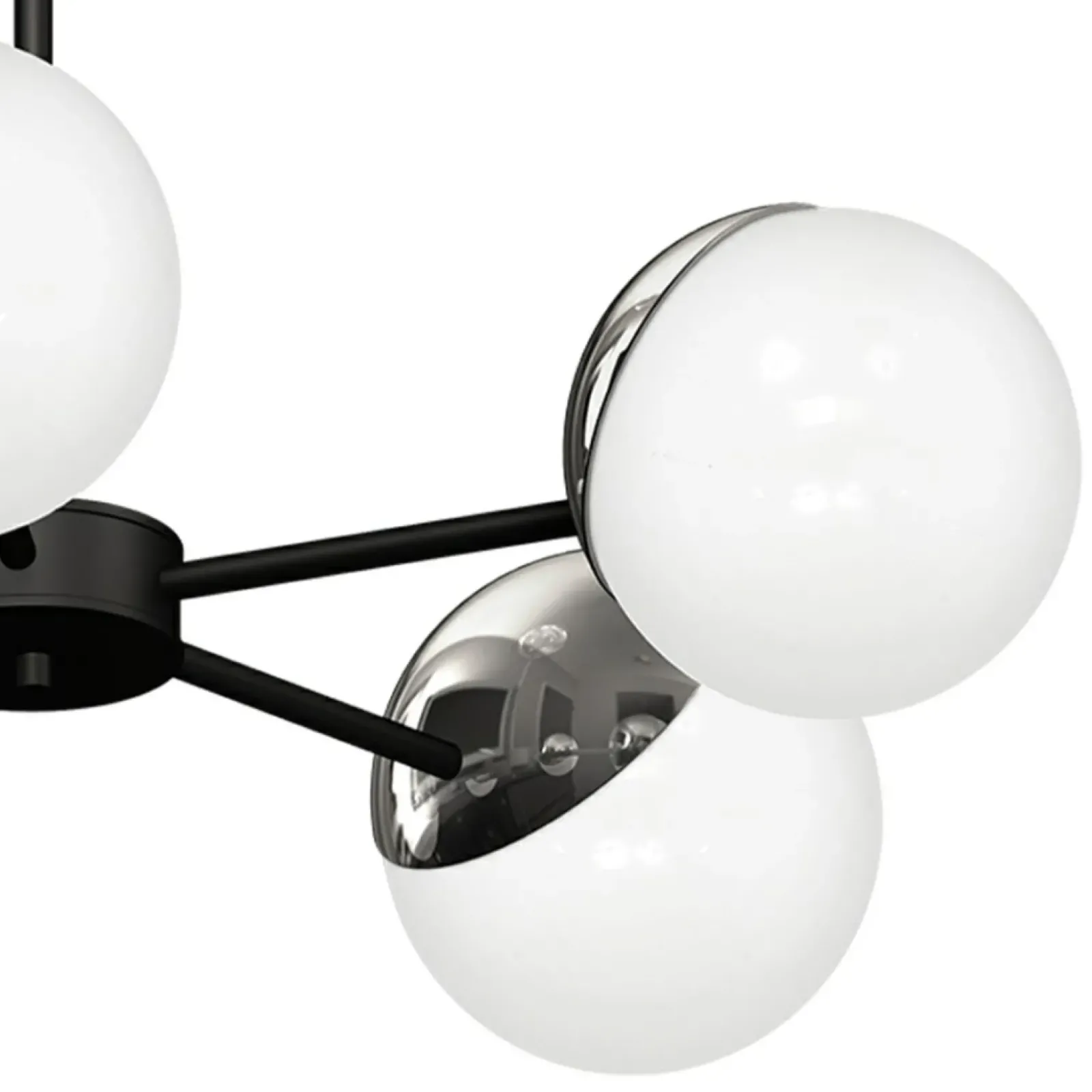 Sklep Kaja Niebanalna lampa wisząca z pięcioma kloszami MLP8882 z serii SFERA | Kaja Oświet chrom Cheap