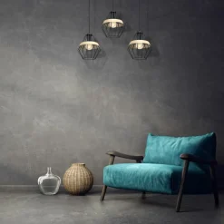 Sklep Kaja Niebanalna, potrójna lampa wisząca na listwie MLP5525 z serii CLIFF | Kaja Oświe Fashion
