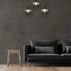 Sklep Kaja Niebanalna, potrójna lampa wisząca na listwie MLP5525 z serii CLIFF | Kaja Oświe Fashion