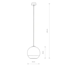 Sklep Kaja Niebanalna, szklana lampa wisząca z kloszem 7605 | Kaja Oświetlenie chrom Discount