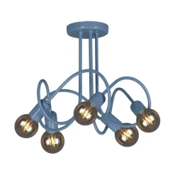Sklep Kaja Niebieska, dziecięca lampa sufitowa K-4517 MALVA | Kaja Oświetlenie niebieski New