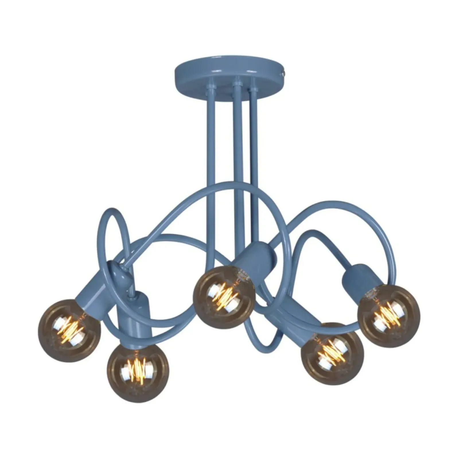 Sklep Kaja Niebieska, dziecięca lampa sufitowa K-4517 MALVA | Kaja Oświetlenie niebieski New