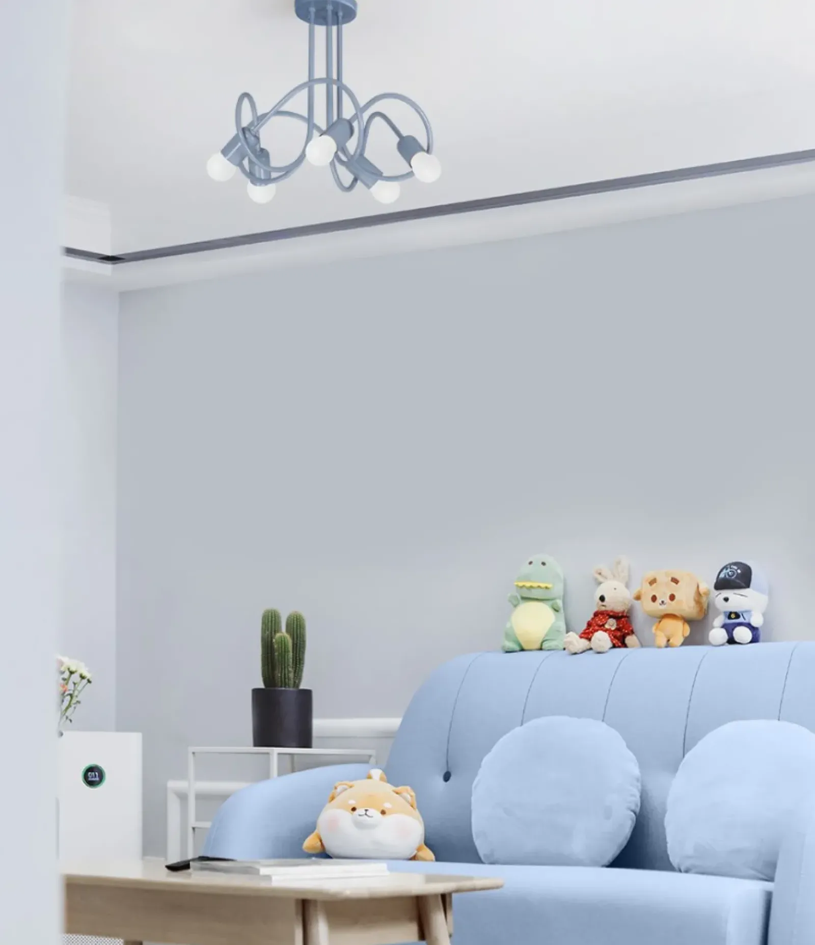 Sklep Kaja Niebieska, dziecięca lampa sufitowa K-4517 MALVA | Kaja Oświetlenie niebieski New