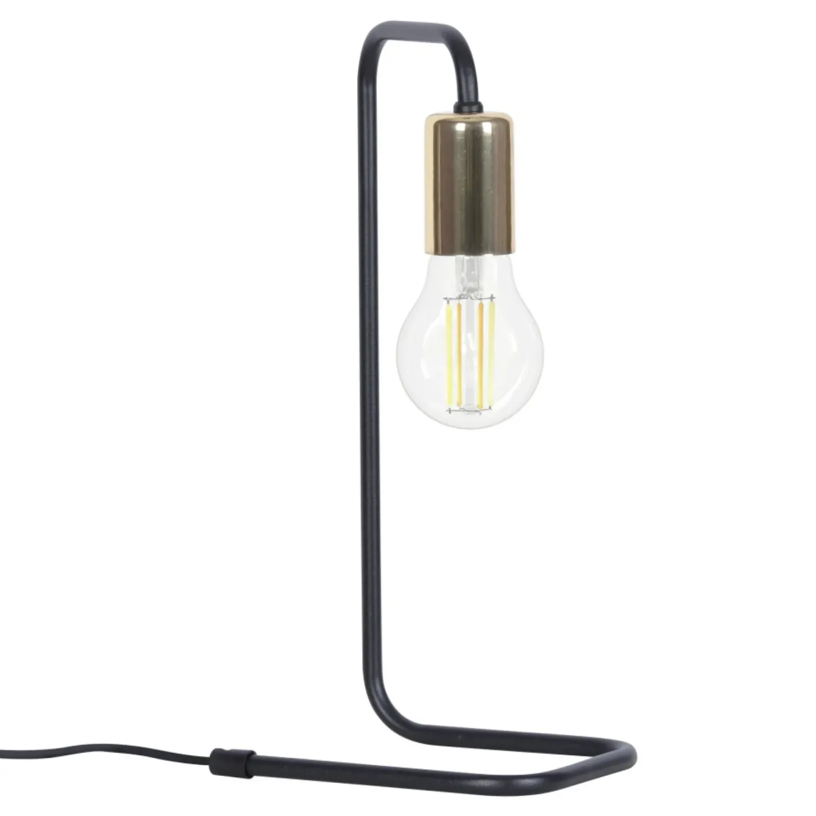 Sklep Kaja Niecodzienna lampa stołowa z odsłoniętą żarówką K-4944 | Kaja* Nowoczesne Lampki Stołowe|Lampki Stołowe Nowoczesne