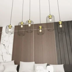 Sklep Kaja Niecodzienna lampa wisząca, na 6 żarówek 1364/6 z serii VANDER Best