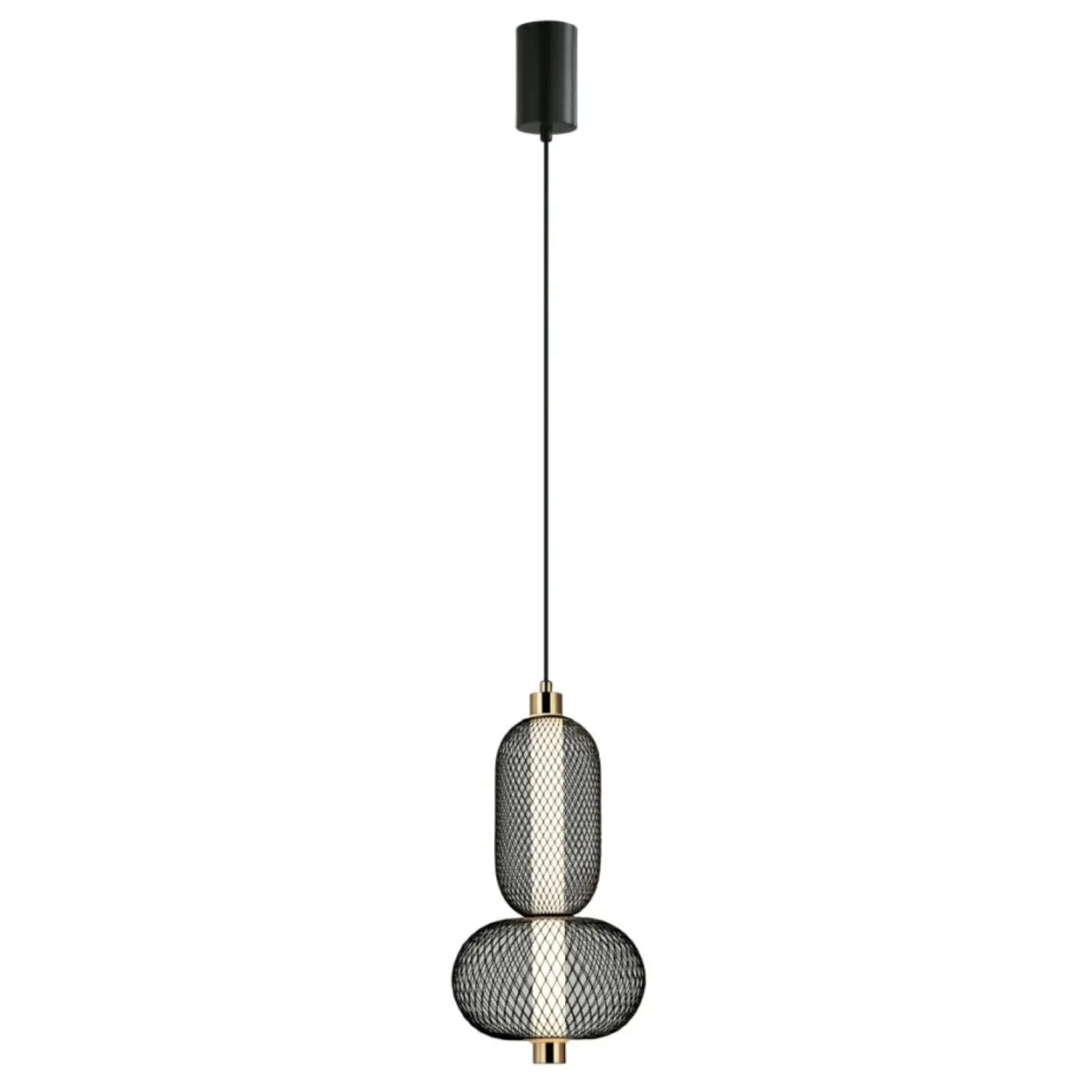 Sklep Kaja Niecodzienna lampa wisząca, czarna PND-84283-2-BK z serii MARCO Discount