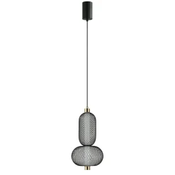 Sklep Kaja Niecodzienna lampa wisząca, czarna PND-84283-2-BK z serii MARCO Discount