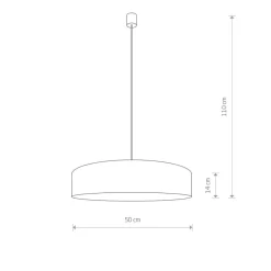 Sklep Kaja Niepowtarzalna lampa wisząca z m abażurem 8946 | Kaja Oświetlenie szary Hot