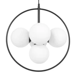 Sklep Kaja Niepowtarzalna lampa wisząca w kolorze bieli i czerni K-3838 seria GEO Outlet