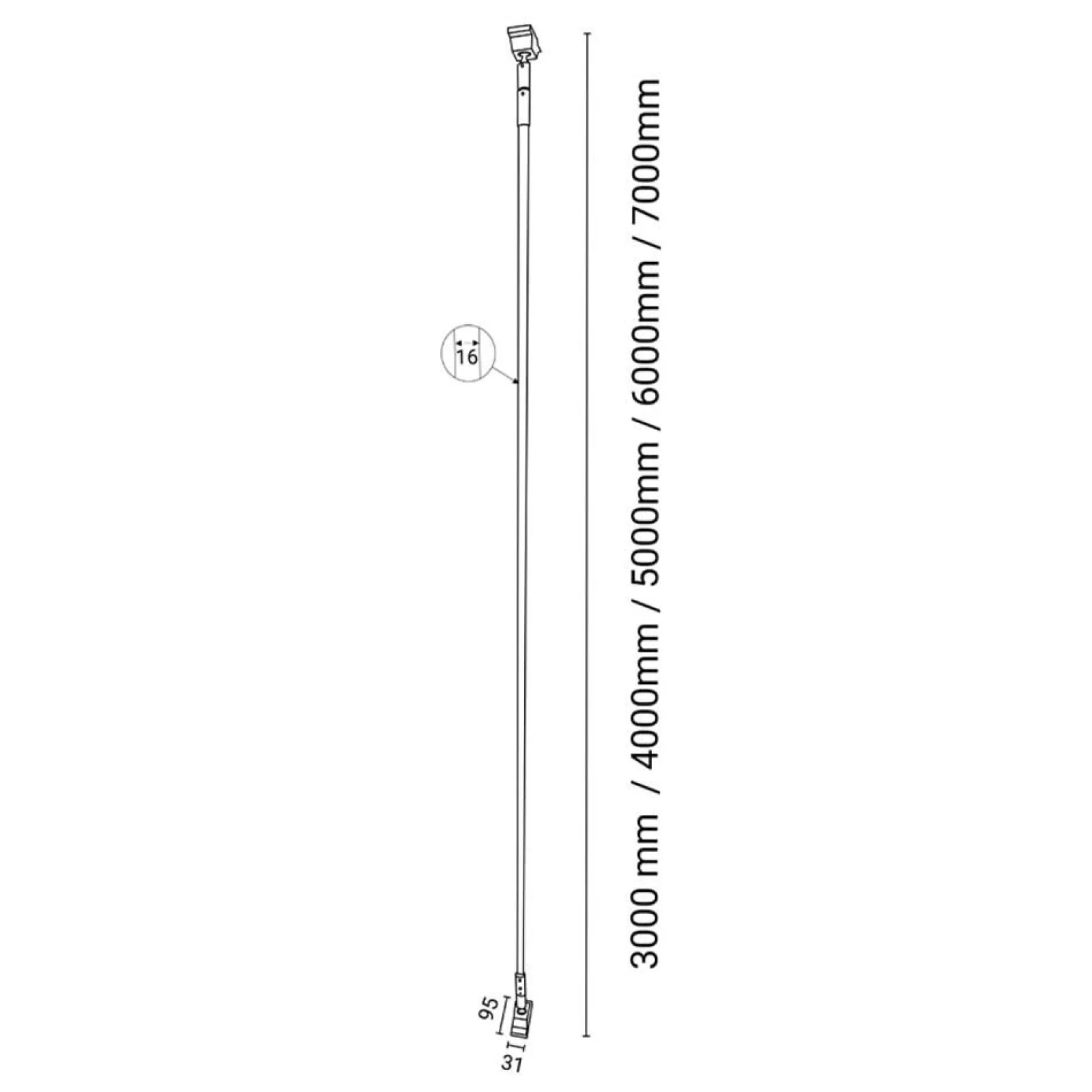Sklep Kaja Niespotykana świecąca linka LED 500cm 3000K ANT 6029 SURIKA | Kaja* Lampy Led