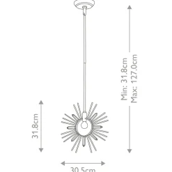 Sklep Kaja Niestandardowa lampa wisząca GN-SUN-KING-P-G z serii SUN KING płatkizłota Cheap