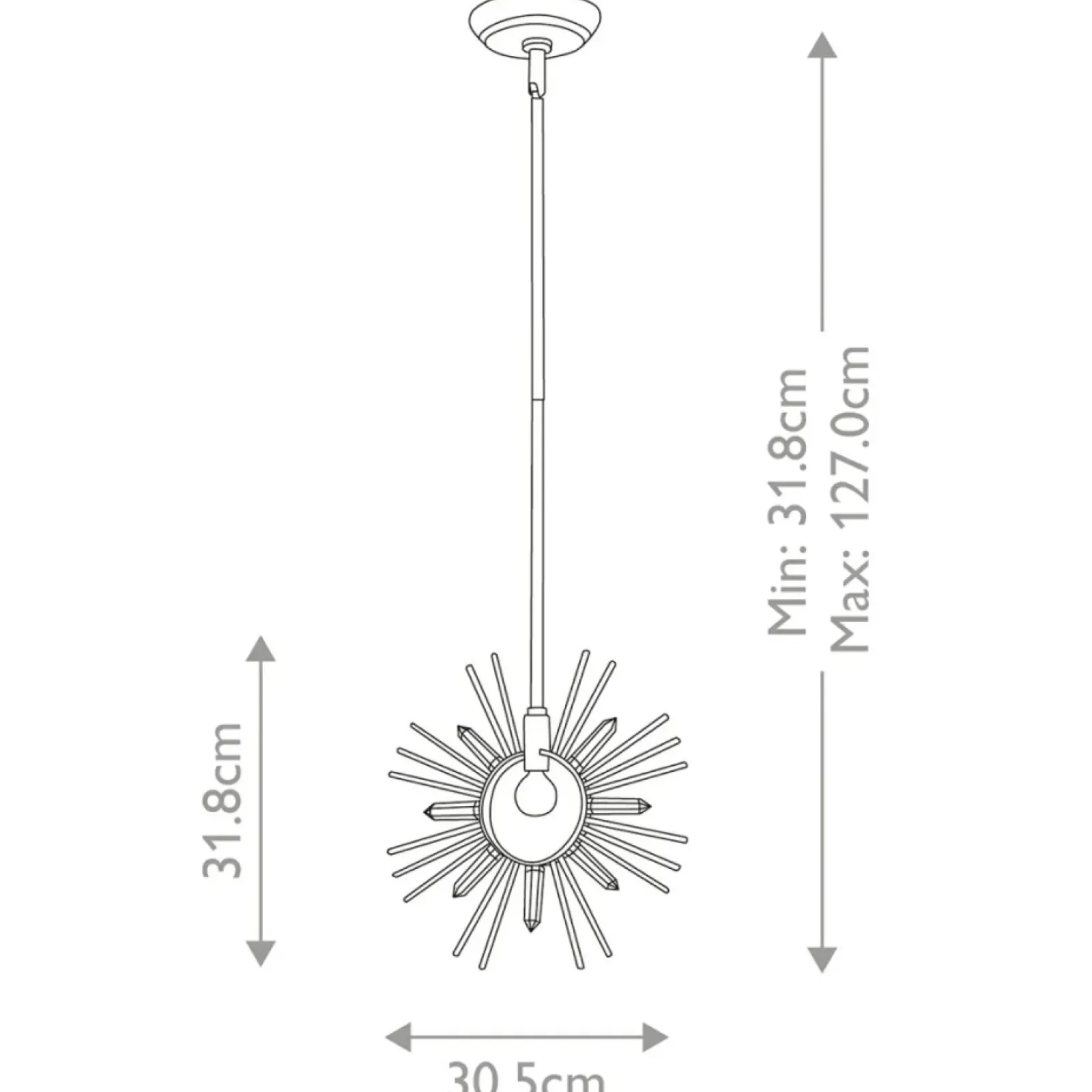 Sklep Kaja Niestandardowa lampa wisząca GN-SUN-KING-P-G z serii SUN KING płatkizłota Cheap