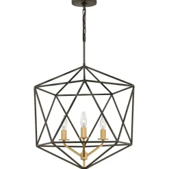 Sklep Kaja Niestandardowa lampa wisząca, złota HK-ASTRID-3P z serii ASTRID Shop
