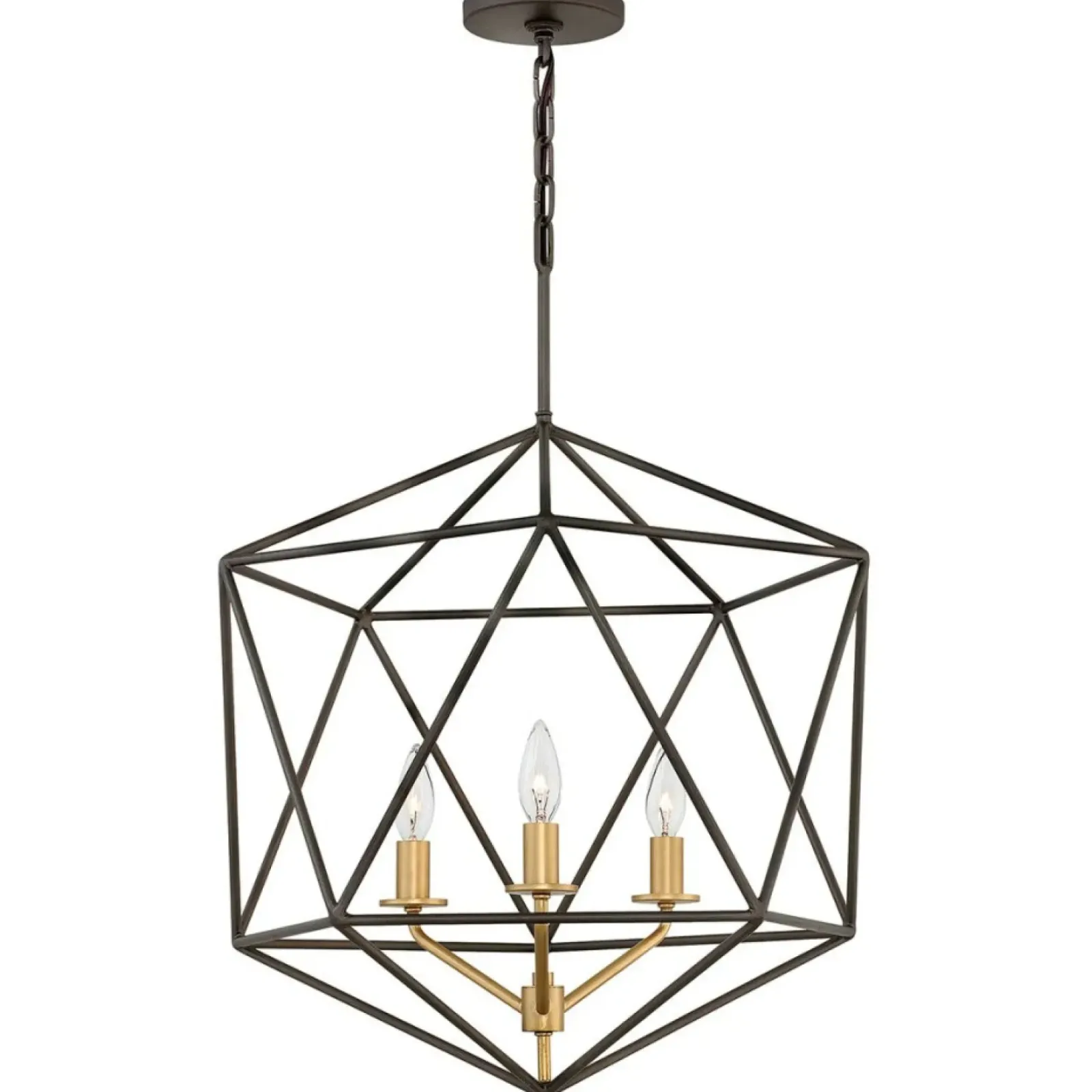 Sklep Kaja Niestandardowa lampa wisząca, złota HK-ASTRID-3P z serii ASTRID Shop