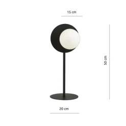 Sklep Kaja Niesymetryczna lampa stołowa z białym kloszem 1187/LN z serii OSLO* Nowoczesne Lampki Stołowe