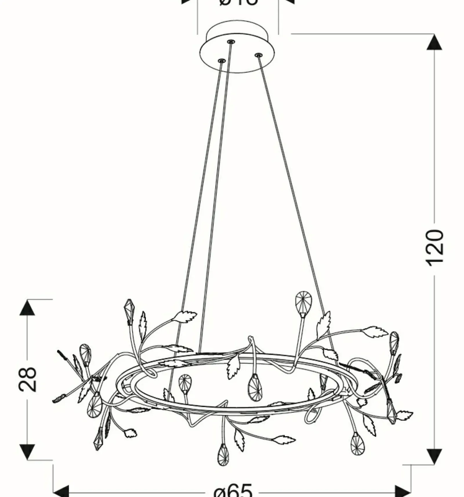 Sklep Kaja Nieszablonowa, ledowa lampa wisząca A0028-320 GIAROS | Kaja czarny Store