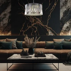 Sklep Kaja Nietuzinkowa, kryształowa lampa wisząca do salonu ML0396 RITZ | Kaja Outlet
