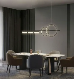 Sklep Kaja Nietuzinkowa lampa LED nad stół w salonie WF 7030-502 MESSINA | Kaja czarnymat Cheap