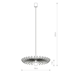 Sklep Kaja Nietuzinkowa lampa wisząca w kształcie parasolki 8874 | Kaja mosiądz Clearance