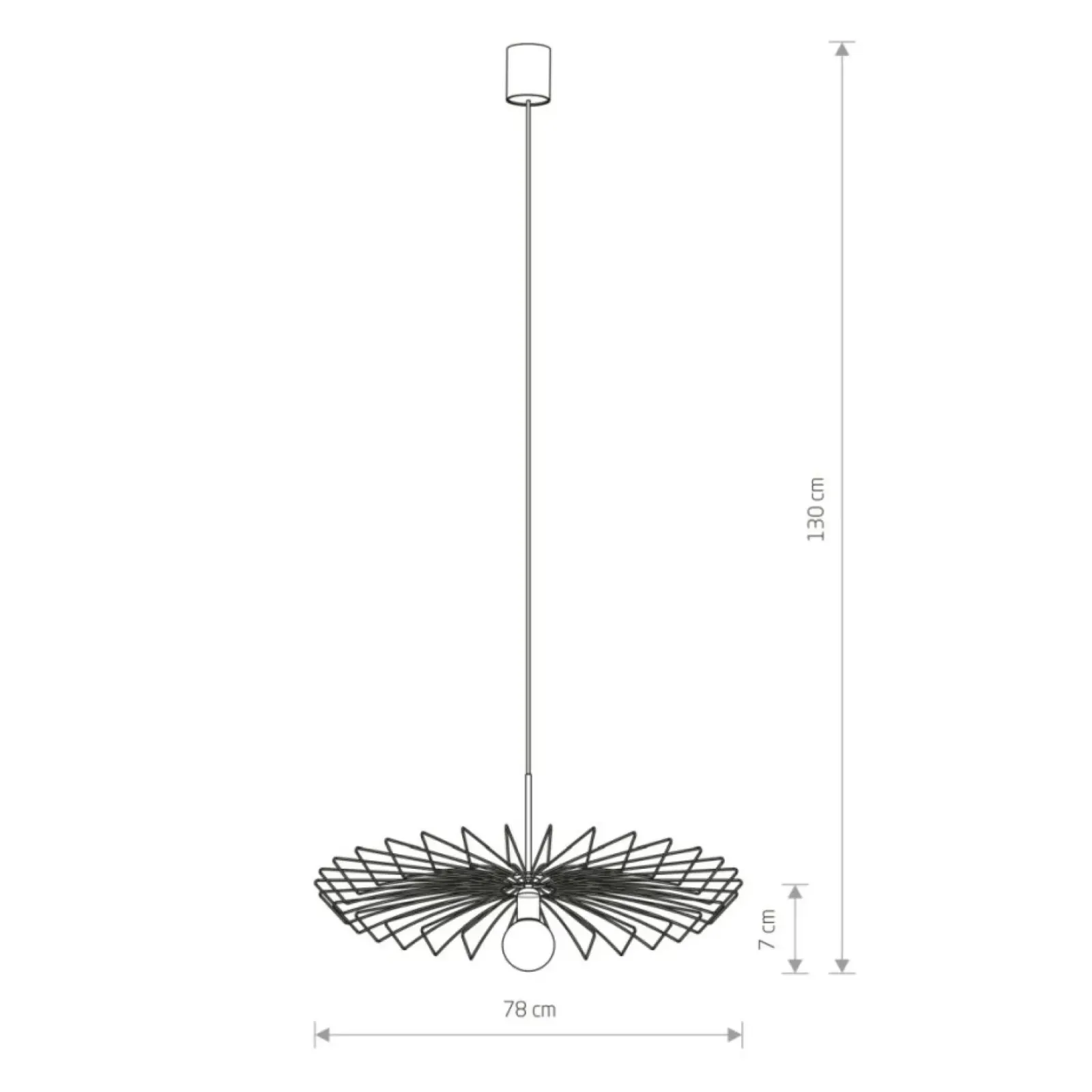 Sklep Kaja Nietuzinkowa lampa wisząca w kształcie parasolki 8874 | Kaja mosiądz Clearance