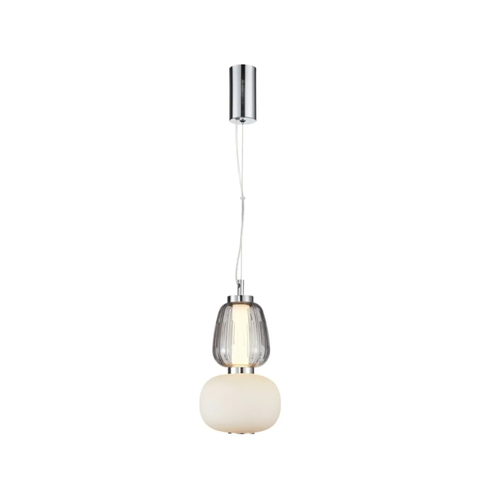 Sklep Kaja Nietuzinkowa, ledowa lampa wisząca PND-98374-18W-CH ERIS | Kaja Discount