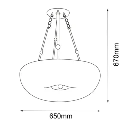 Sklep Kaja Nietuzinkowa, ozdobna lampa wisząca ANT 8174 BUTTON | Kaja Oświetlenie* Randole Tradycyjne