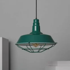 Sklep Kaja Nietuzinkowa, zielona lampa do kuchni ABR-RRP-Z-E27 RETRO | Kaja zielony Cheap