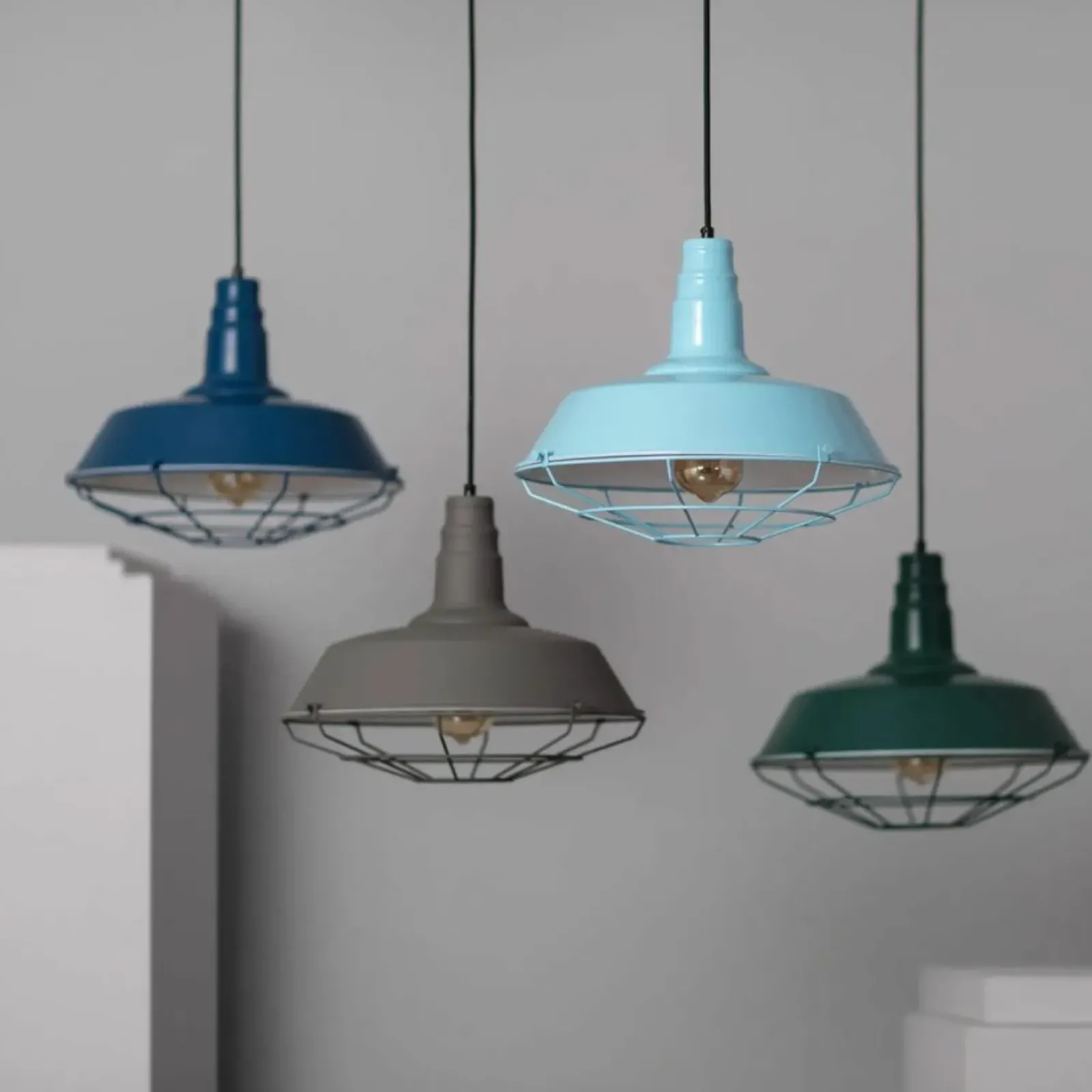 Sklep Kaja Nietuzinkowa, zielona lampa do kuchni ABR-RRP-Z-E27 RETRO | Kaja zielony Cheap