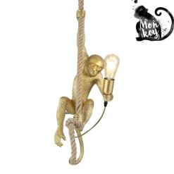 Sklep Kaja Nietuzinkowa, złota lampa wisząca małpa ABR-KAR-G MONKEY | Kaja złoty Sale