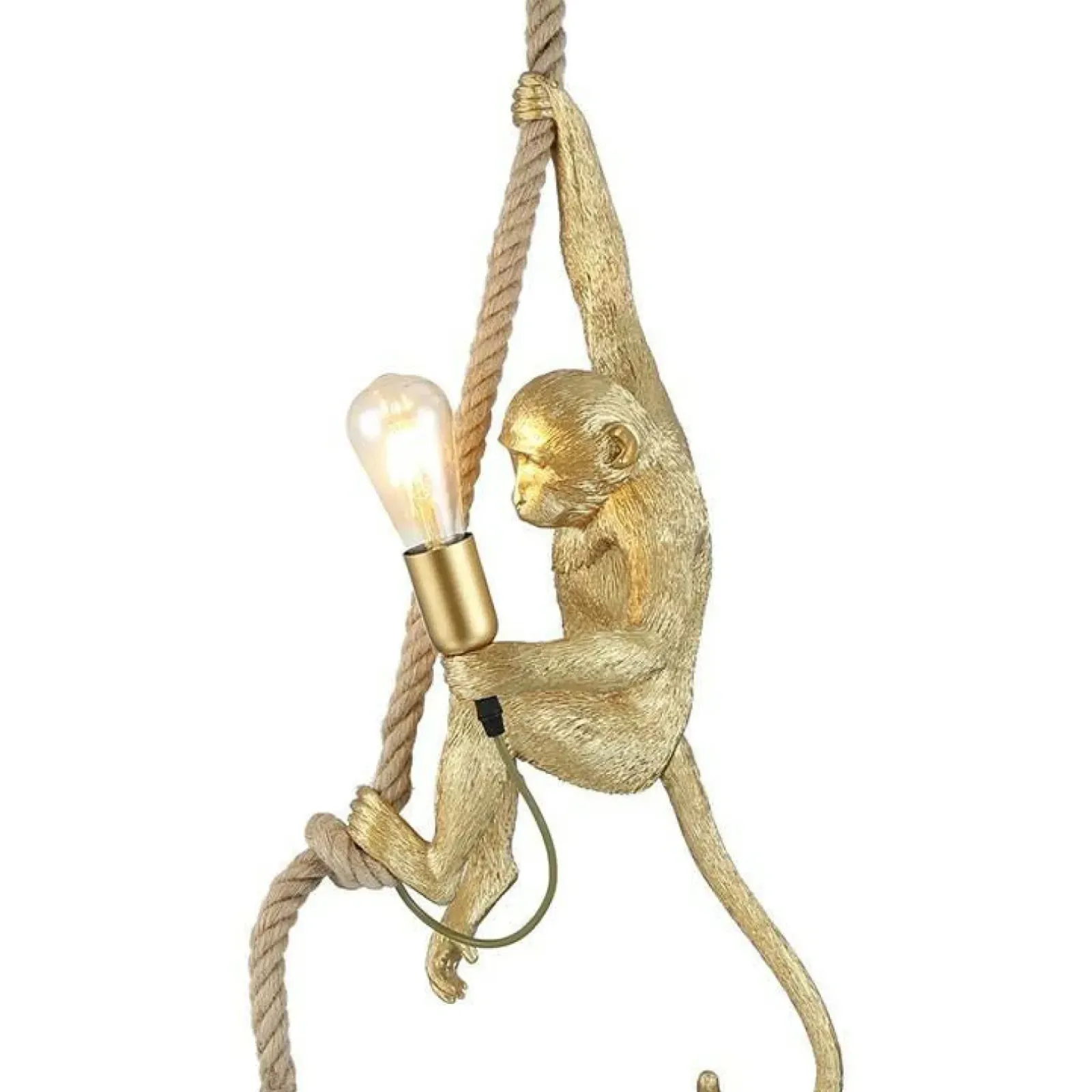 Sklep Kaja Nietuzinkowa, złota lampa wisząca małpa ABR-KAR-G MONKEY | Kaja złoty Sale