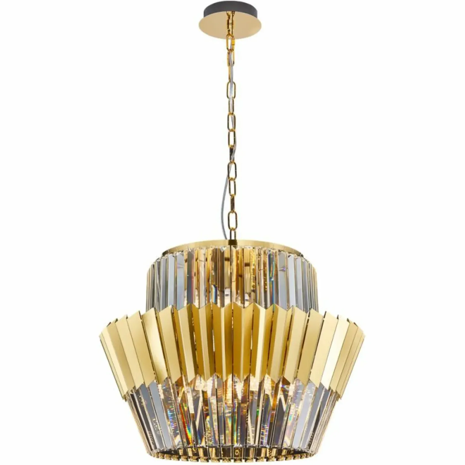 Sklep Kaja Nietuzinkowa, złota lampa wisząca w stylu glamour ML0415 DONNA | Kaja New