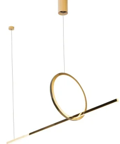 Sklep Kaja Nietuzinkowa, złota lampa wisząca MX P0390 LOZANNA | Kaja Oświetlenie Shop