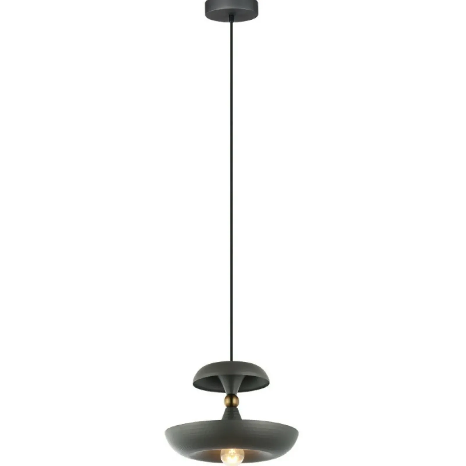 Sklep Kaja Nietypowa, czarna lampa wisząca do kuchni PND-73221-1M-GR - MARINA Best Sale