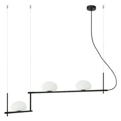 Sklep Kaja Nietypowa, dekoracyjna lampa do salonu PND-357783-BK+W z serii KERNIO Store
