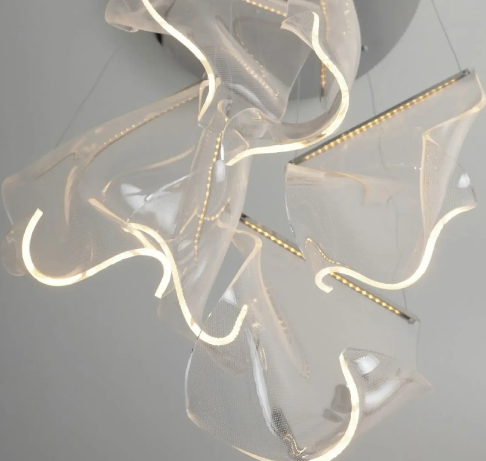 Sklep Kaja Nietypowa lampa wisząca LED ze ściemniaczem MX P0371D SILK | Kaja Best