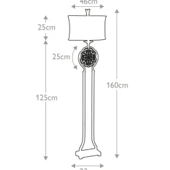 Sklep Kaja Niezwykła lampa podłogowa FE-MARCELLA-FL z serii MARCELLA* Lampy Podłogowe Z Abażurem|Tradycyjne Lampy Podłogowe
