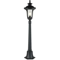 Sklep Kaja Niska lampa ogrodowa, wysokość 115cm CC4-S-BK z serii CHICAGO* Lampy Ogrodowe Stojące