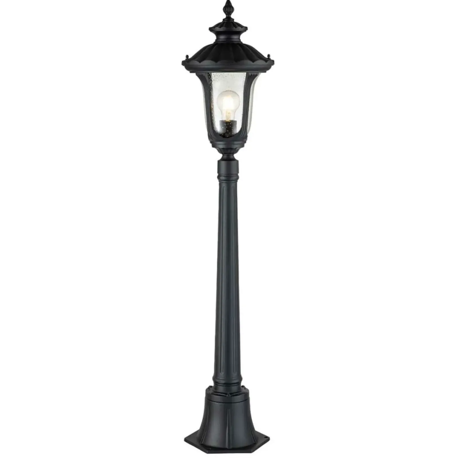 Sklep Kaja Niska lampa ogrodowa, wysokość 115cm CC4-S-BK z serii CHICAGO* Lampy Ogrodowe Stojące