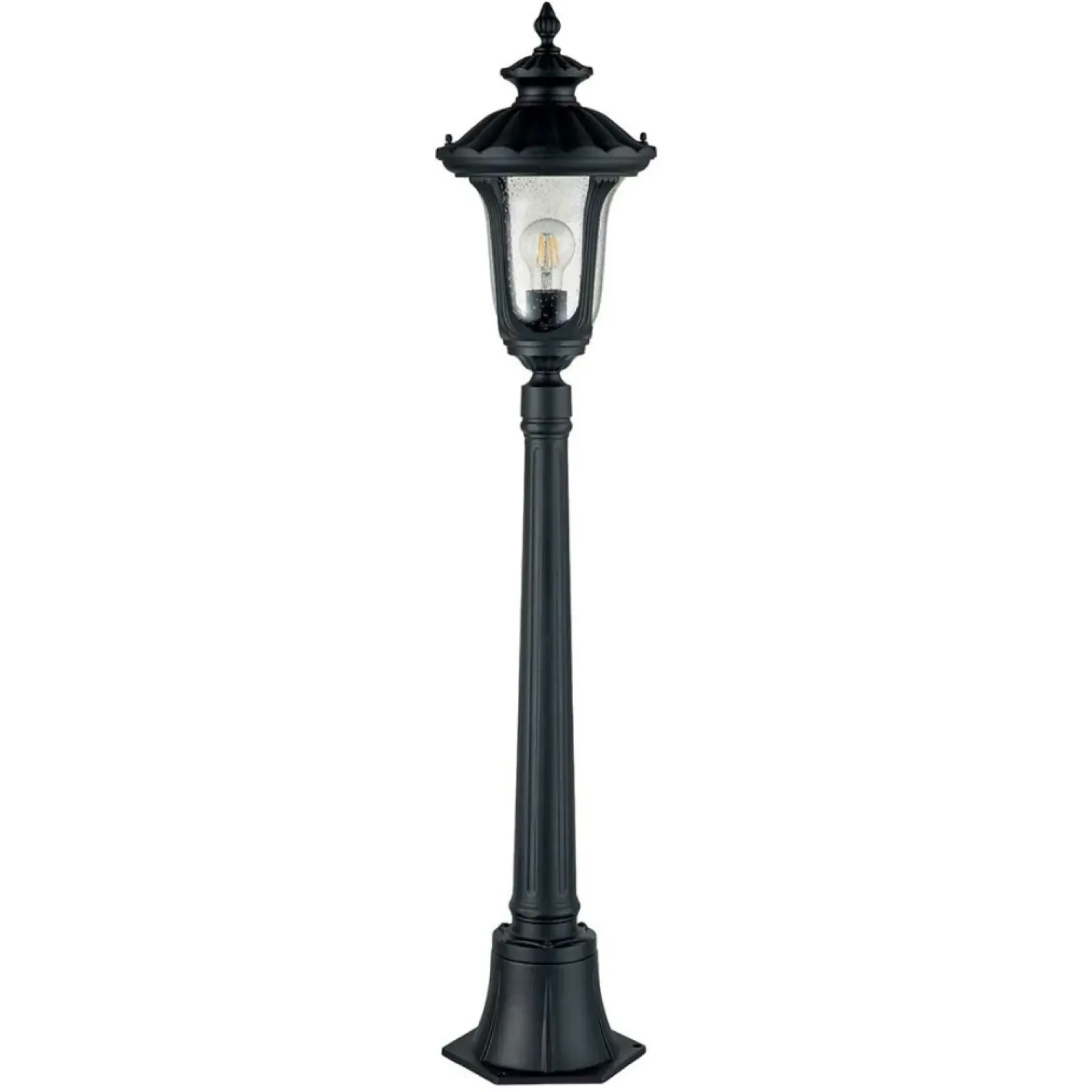 Sklep Kaja Niska lampa ogrodowa, wysokość 115cm CC4-S-BK z serii CHICAGO* Lampy Ogrodowe Stojące