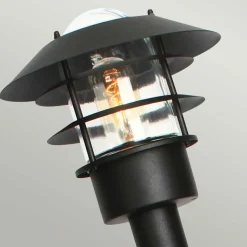 Sklep Kaja Niska lampa zewnętrzna, słupek HELSINGOR-BOL-BK z serii HELSINGOR* Lampy Ogrodowe Stojące