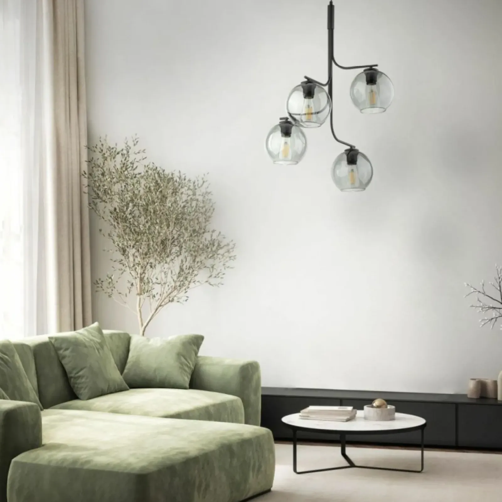 Sklep Kaja Nowoczesna, asymetryczna lampa wisząca do salonu TK 5727 z serii CESAR Hot