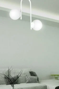 Sklep Kaja Nowoczesna, biała lampa sufitowa z kloszami 1031/2 KALF | Kaja biały Fashion