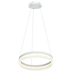 Sklep Kaja Nowoczesna, biała lampa wisząca LED ⌀40cm ML405 RING | Kaja Cheap