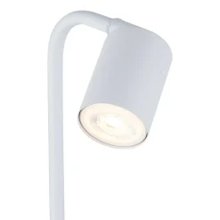 Sklep Kaja Nowoczesna, biała lampka do stylowego biura TK 5490 z serii LOGAN* Lampki Biurkowe