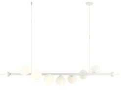 Sklep Kaja Nowoczesna, biała, szeroka lampa wisząca do salonu 1115T z serii WAVE Zadzwońporabattel.783200183(8-16)/mailsklep@kaja.com.pl Best Sale
