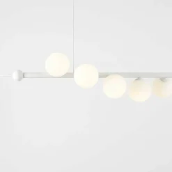Sklep Kaja Nowoczesna, biała, szeroka lampa wisząca do salonu 1115T z serii WAVE Zadzwońporabattel.783200183(8-16)/mailsklep@kaja.com.pl Best Sale